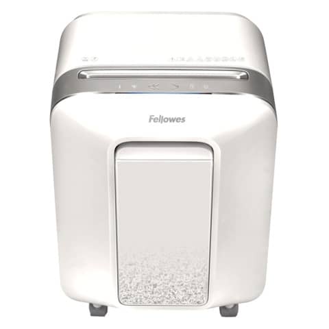 Distruggidocumenti uso moderato Fellowes LX201 - P-5 - 22 L - taglio a microframmenti 2x12 mm - bianco 5050101